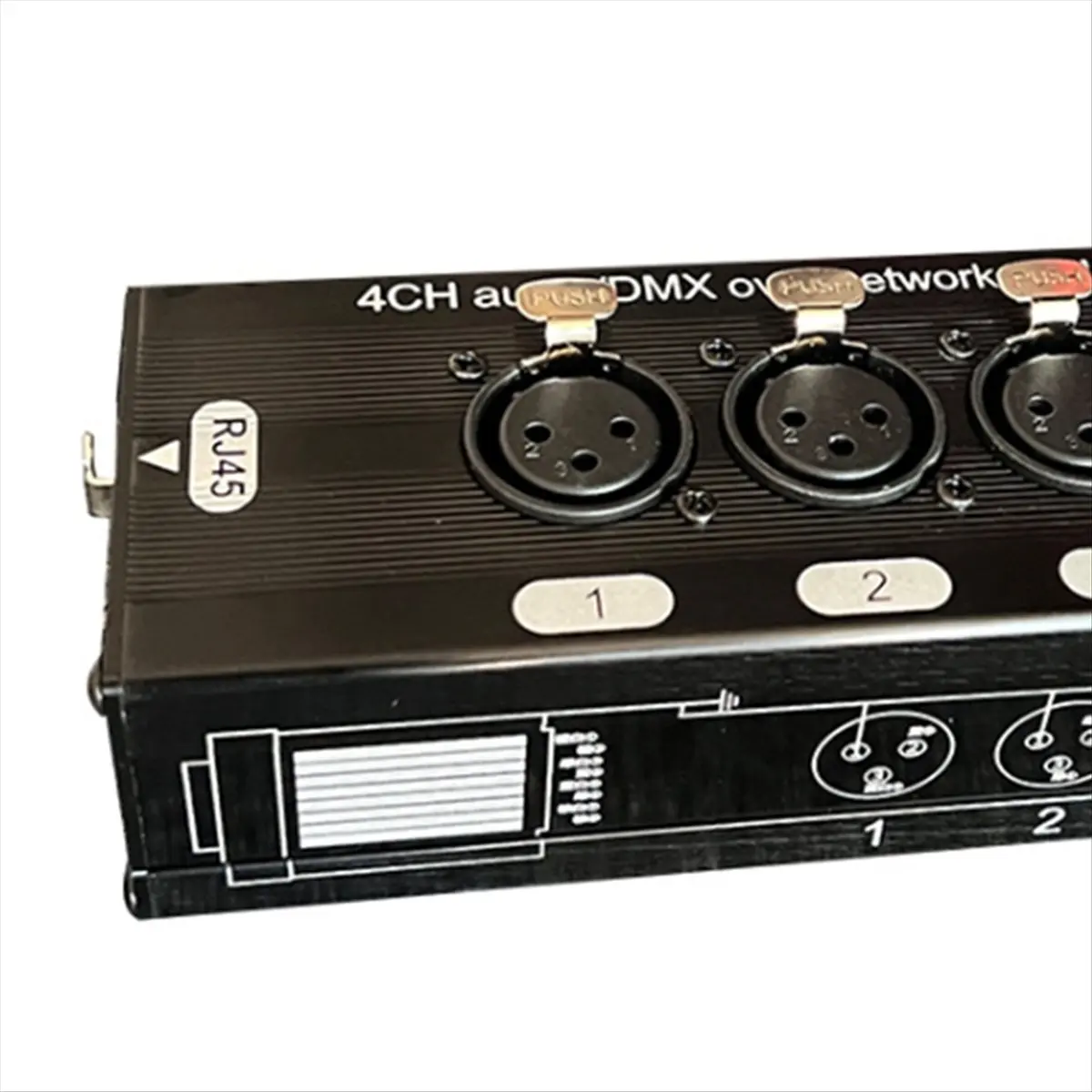 A99X 4 Channel Multi Network XLR Cable for Stage Sound Lighting and Recording Studio Male and Female to RJ45 Ethercon