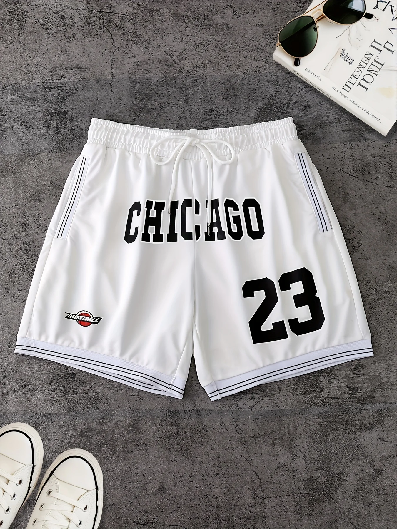 The 2026 summer new pattern 3D letter printed men's shorts are casual, fashionable, soft, comfortable and lightweight