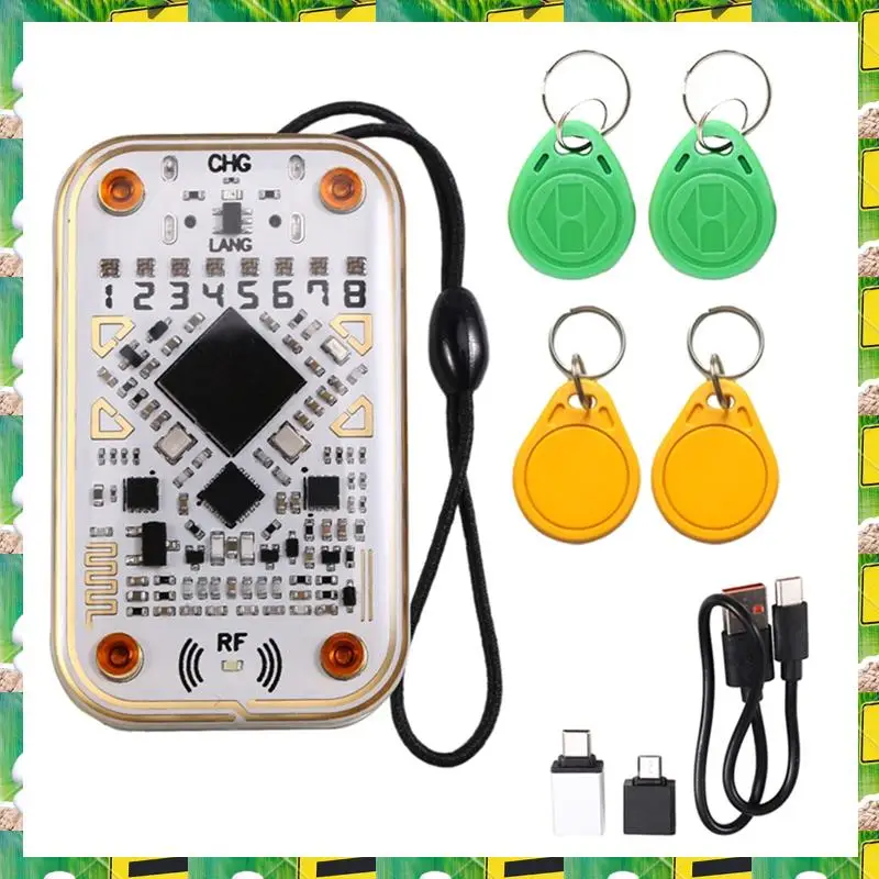 

3C Electron Chameleon Ultra RFID Smart Chip Reader +2XT5577/UID Keychain Smart Emulator 125K 13.56M IC ID Card Decode NFC Read W