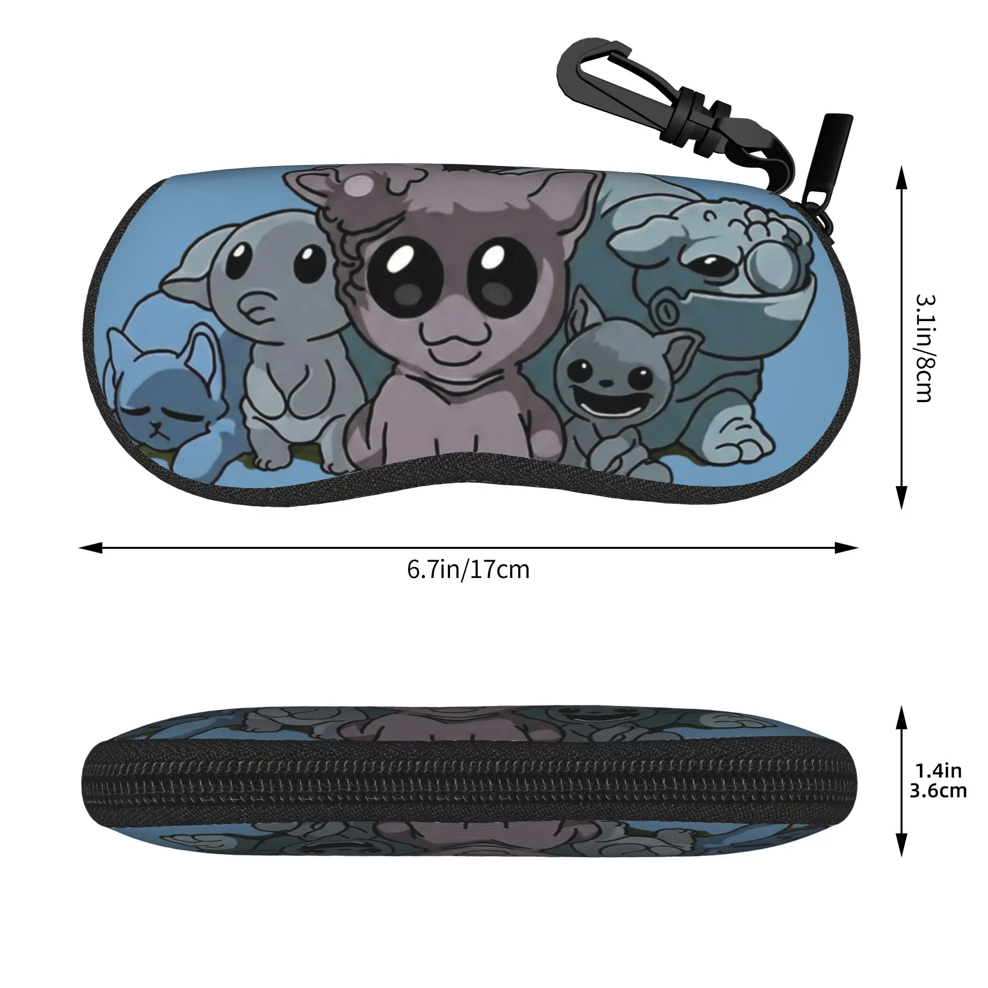 Mewgenics Science and Mutated Cats Glasses Case Men Women Portable Box  Glasses Box Sunglasses Box
