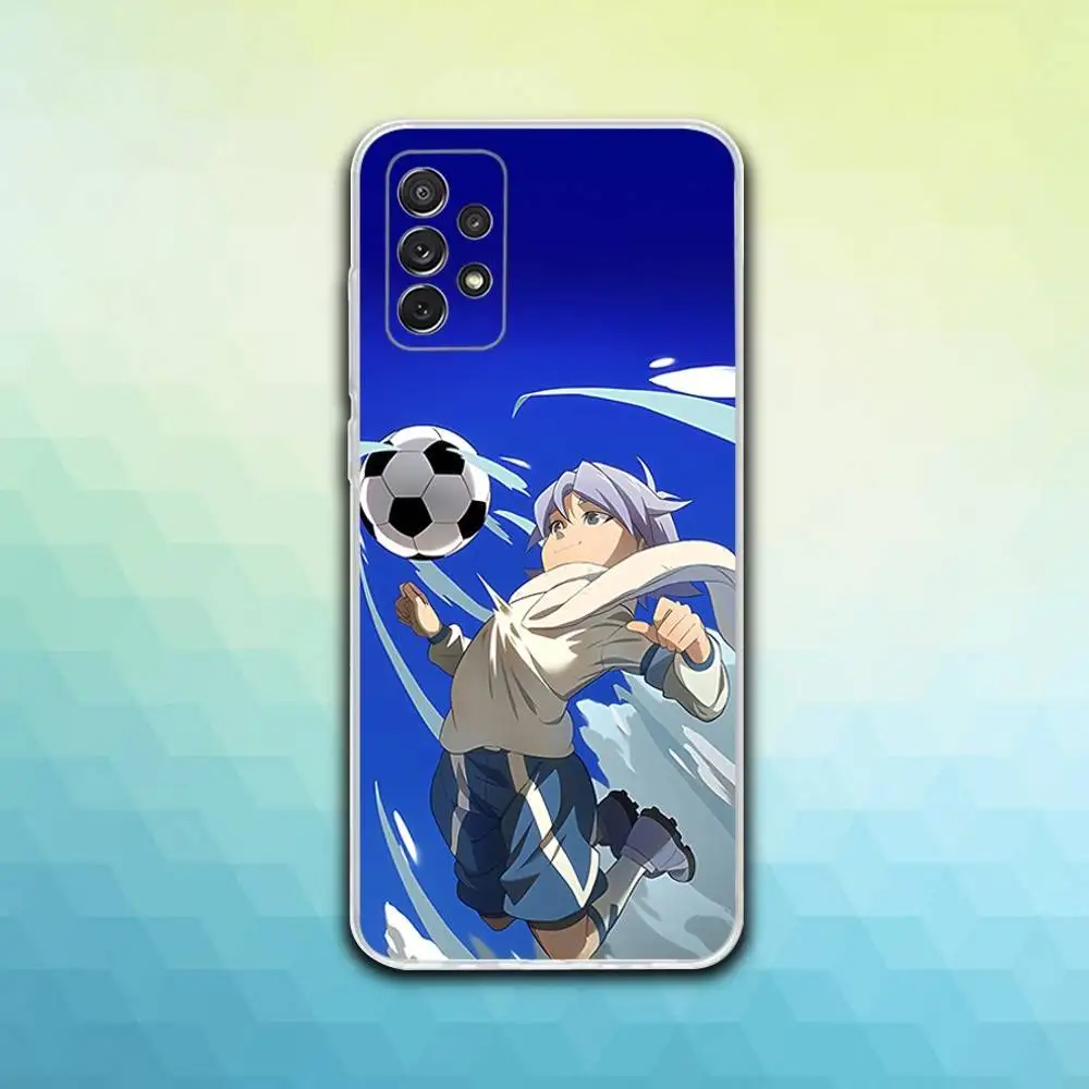 حافظة هاتف Aniem I-Inazumas E-Eleven لهاتف سامسونج S30,23,21,22,20، FE lite، S10،9،8،7 PIus Note20 Ultra شفافة