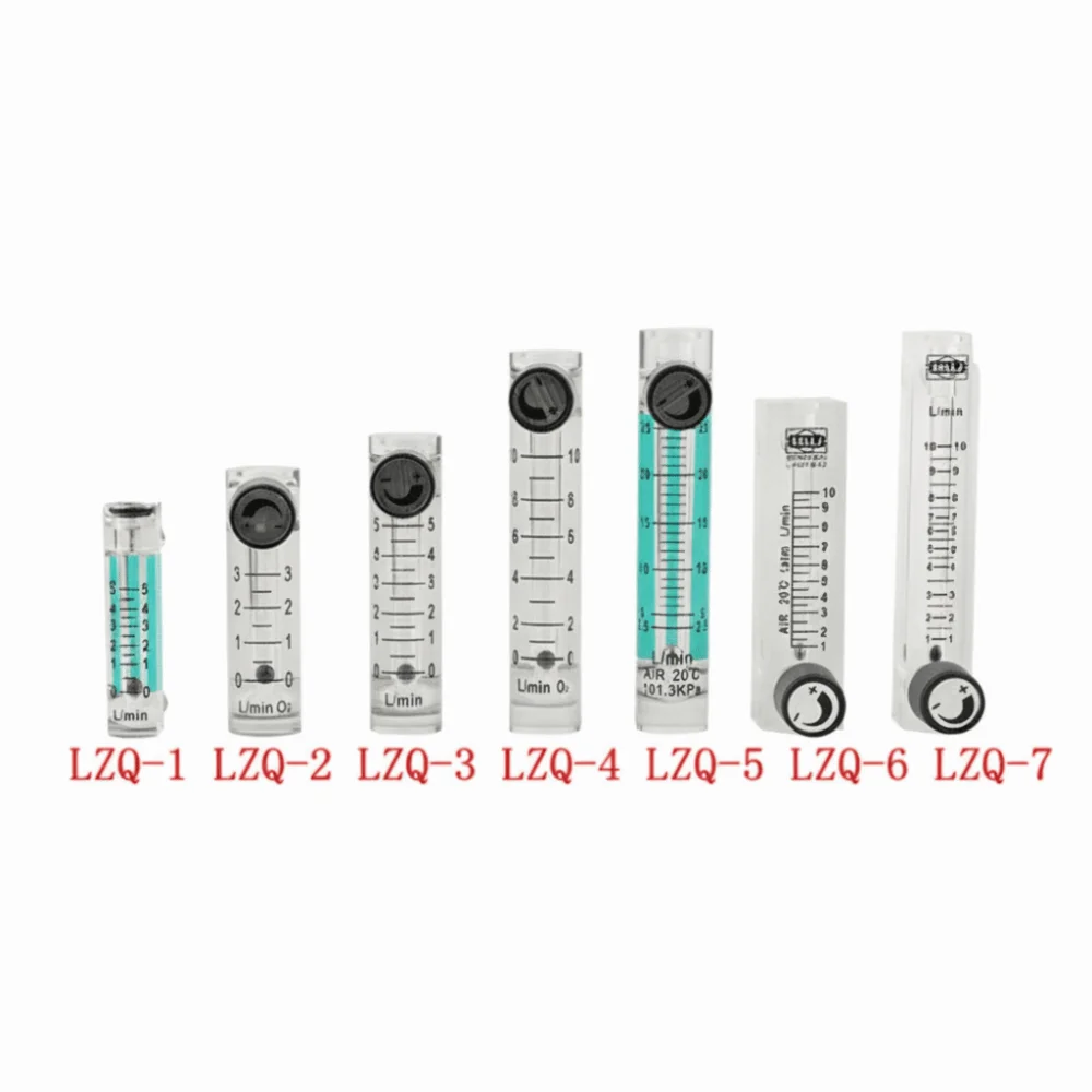 Acrylic Gas Flow Meter Float Indicator Transparent Tube Gas Rotameter Direct Reading Compact Variable Area Flowmeter