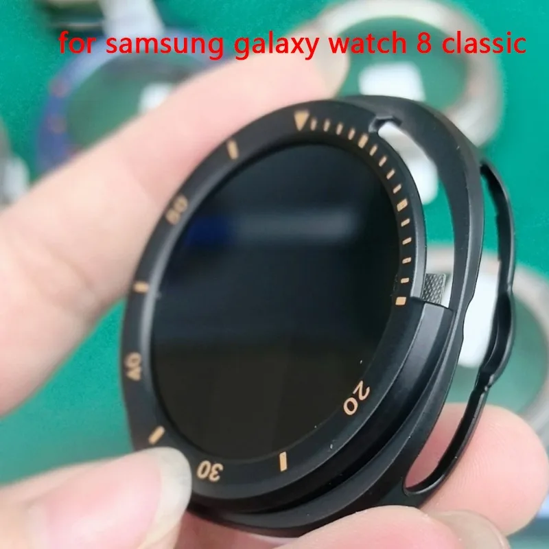 Capa para pc + capa de privacidade de vidro para samsung galaxy watch 8 acessórios clássicos protetor de tela capa protetora watch8clássico