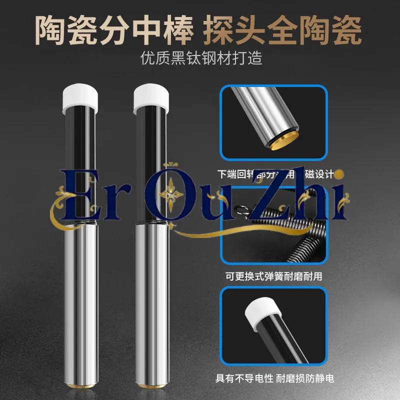 Anti-magnetic Edge Finder Non-magnetic Titanium Plating High Precision Dividing Rod Straight Handle Ceramic Knife Setting