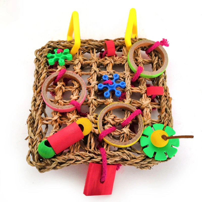 Colorful Parrot Hanging Toy - Chewing, Training & Swinging 2