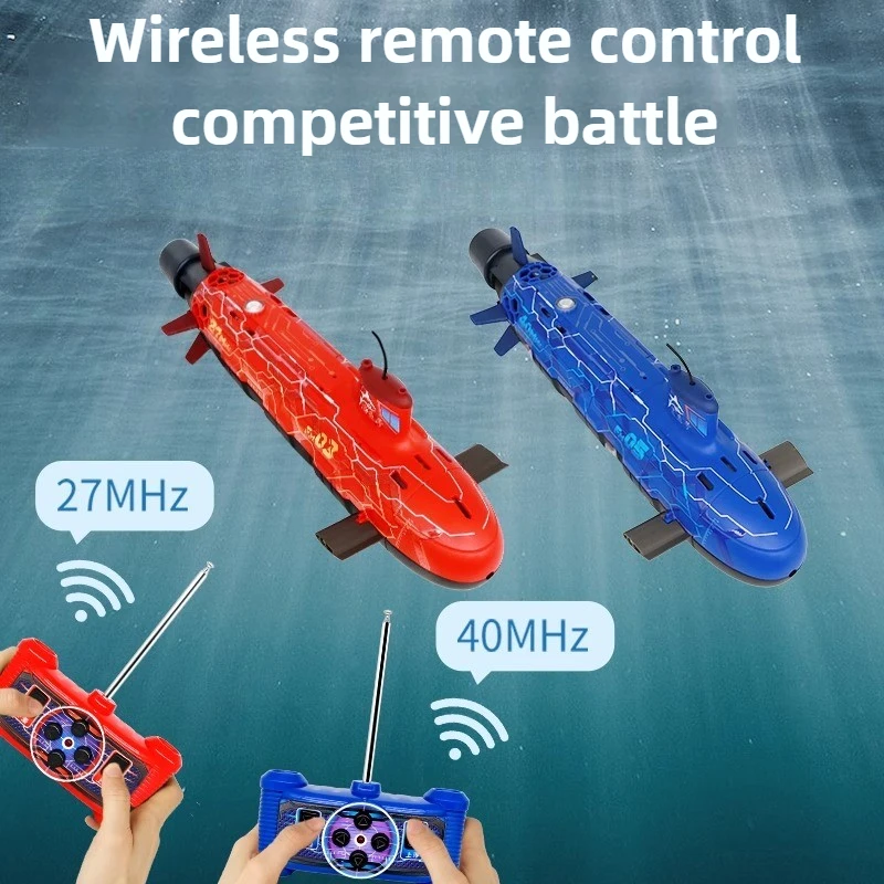 Wireless RC Charging Submarine Hovering Warship Model Universal Remote Control Boat Model Toy Multiplayer Competition Ship Gift