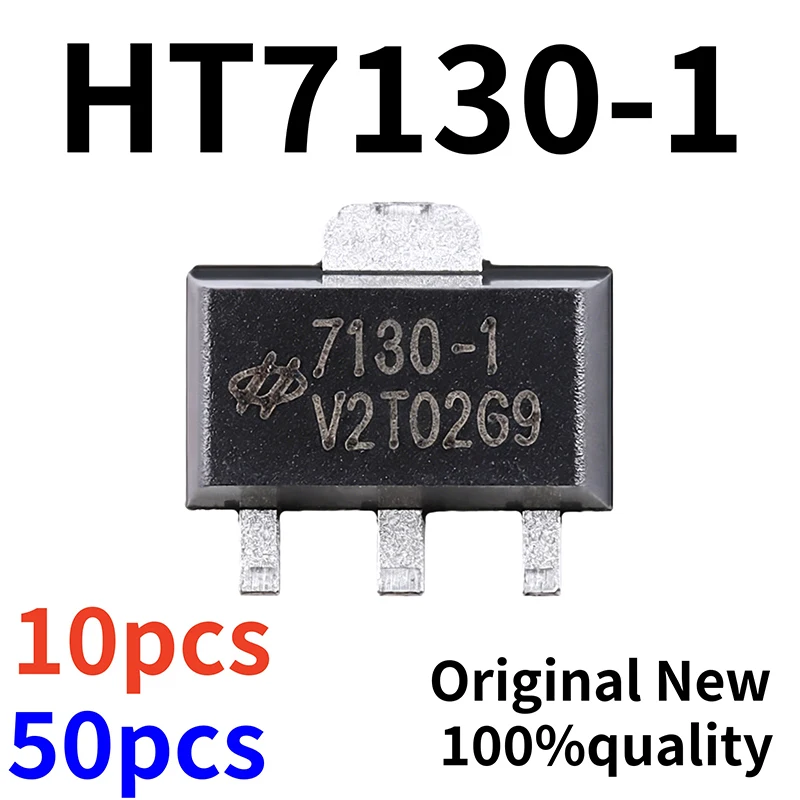 10pcs/50pcs 100% brand new original genuine 7130-1 HT7130-1 SMT SOT-89 3V/30mA low-power linear regulator LDO chip