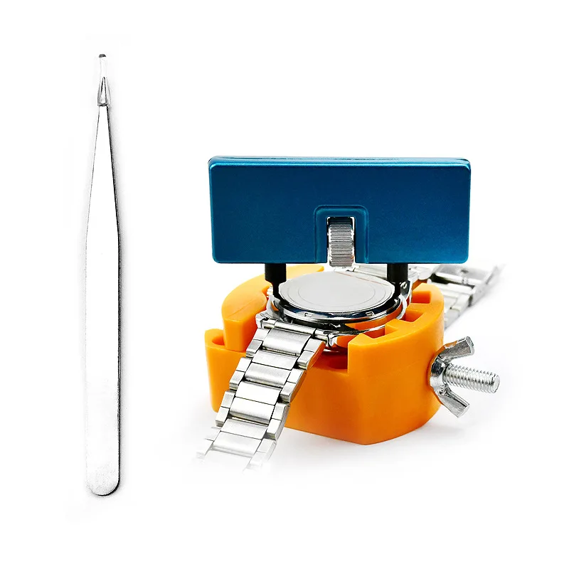 Набор инструментов для ремонта часов из 3 предметов, открытая подставка для часов, открытая задняя крышка, комбинированный набор инструментов для замены батареи, прочный металл