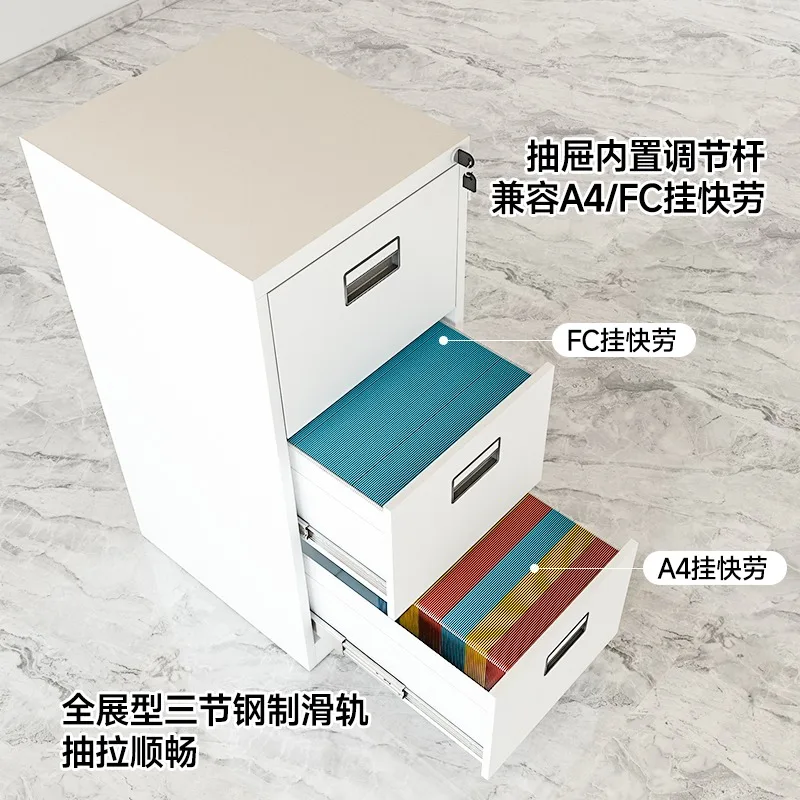 

Hanging fishing clip card box office drawer type table side cabinet file folder cabinet A4FC fast labor cabinet iron file contra