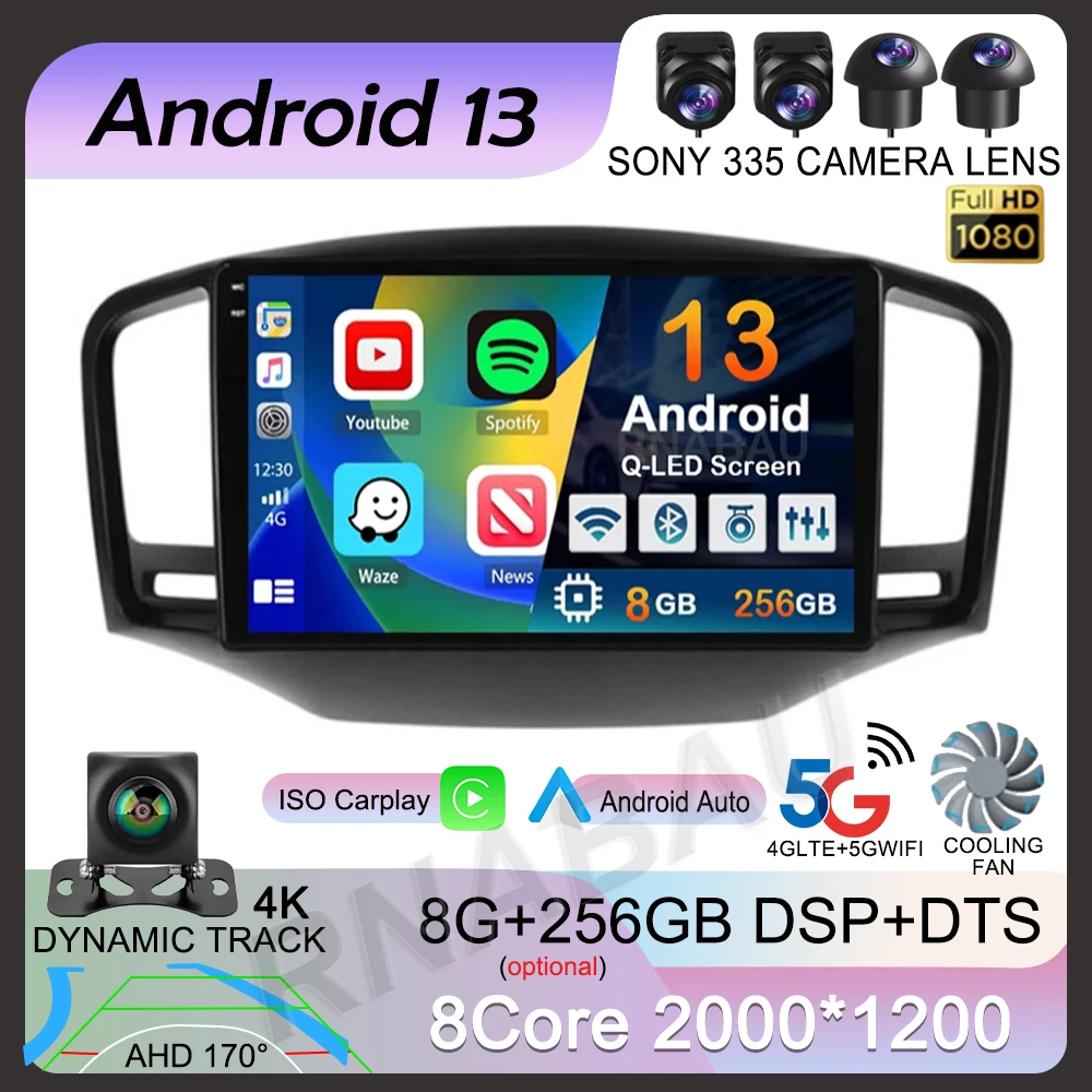 

Android 13 Carplay Auto Car Radio For Roewe 350 2010-2016 Multimedia Video Player GPS 4G+WiFi DSP Navigation Stereo Head Unit BT