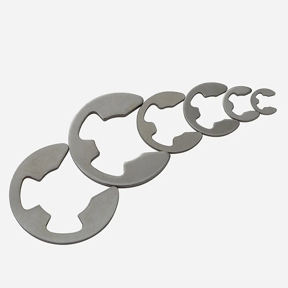 Multi Sizes 304 Stainless Steel E Clip Circlip Spring Retaining Buckle Washers M1.2 M1.5 M2-M15 Mini Equipment Shaft Fixing Part