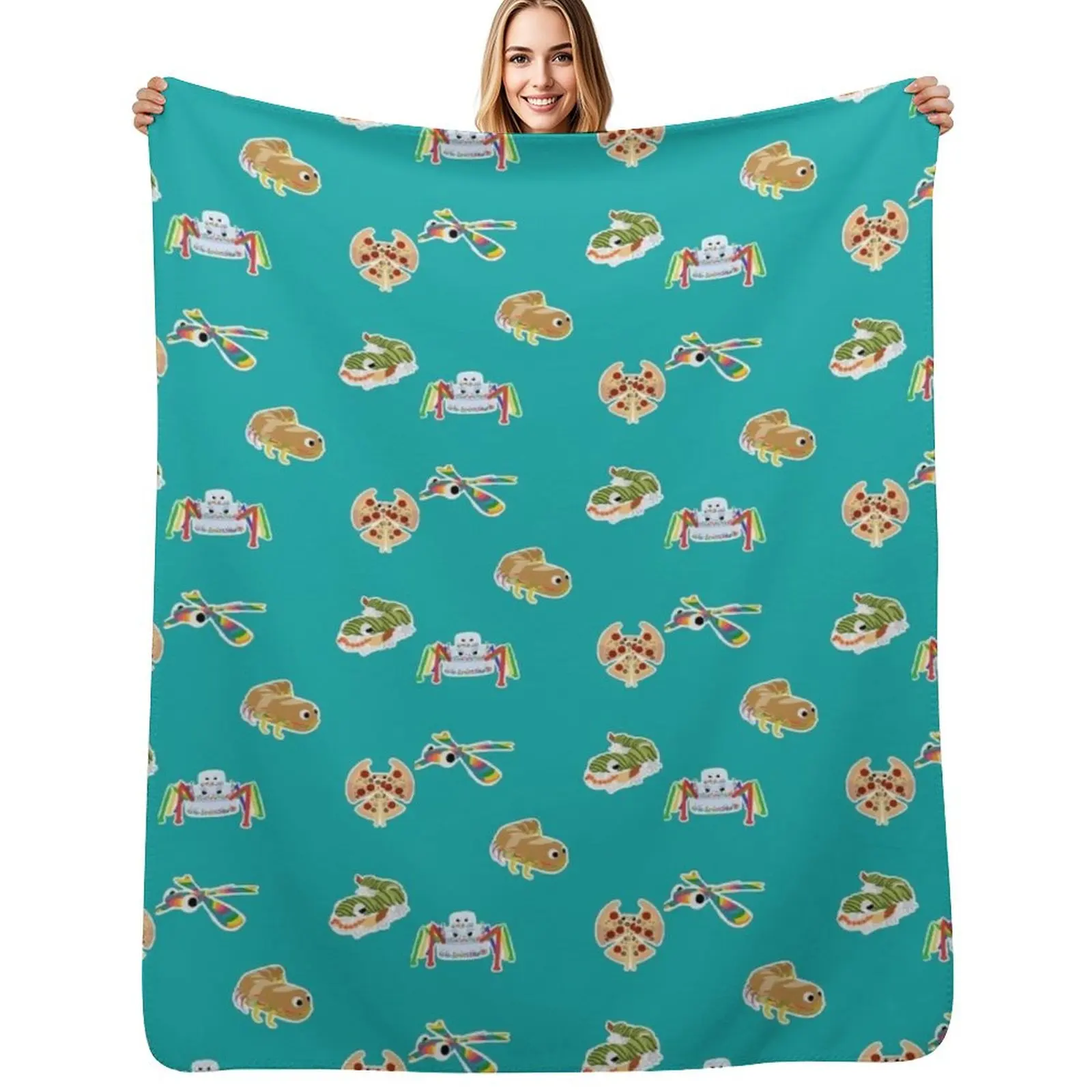 

Bugsnax Best Of Bugsnax Pack For Fans Throw Blanket Soft Solid Color Blanket for Couch Bed