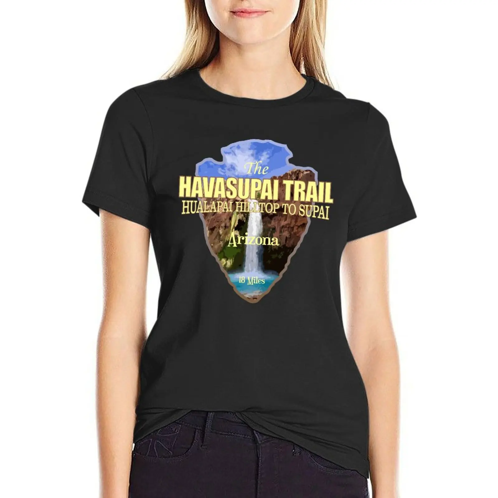 

Havasupai Trail (arrowhead) T-Shirt plus sizes new edition Female clothing sweat t shirts for Womens