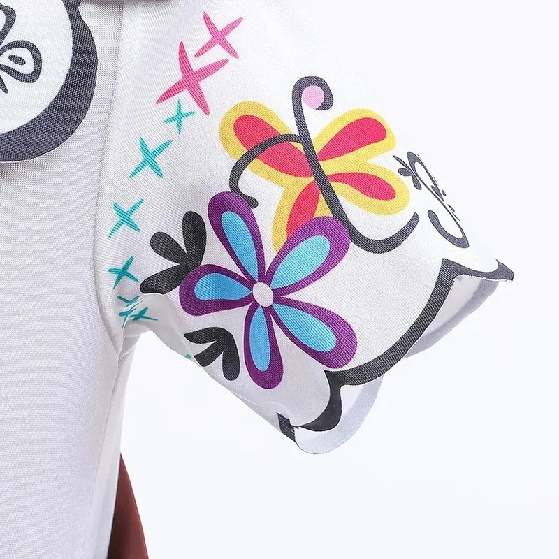 الفتيات الأميرة زي الأطفال Encanto هالوين فستان محكم من عند الصدر ويتدلى بشكل واسع ملابس الأطفال ميرابيل الكرتون طباعة يتوهم