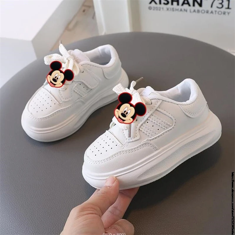 Mickey Minnie Children\'s Breathable Sneakers, Soft Bottom Casual Shoes, School Sports Sneakers, Boys Girls Spring Autumn