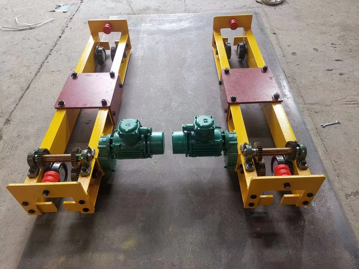 End Beams 10t 2 Ton Heavy Duty Caster Crane Customized Crane  Wheels 5 Ton 15 Ton European Style End Carriage