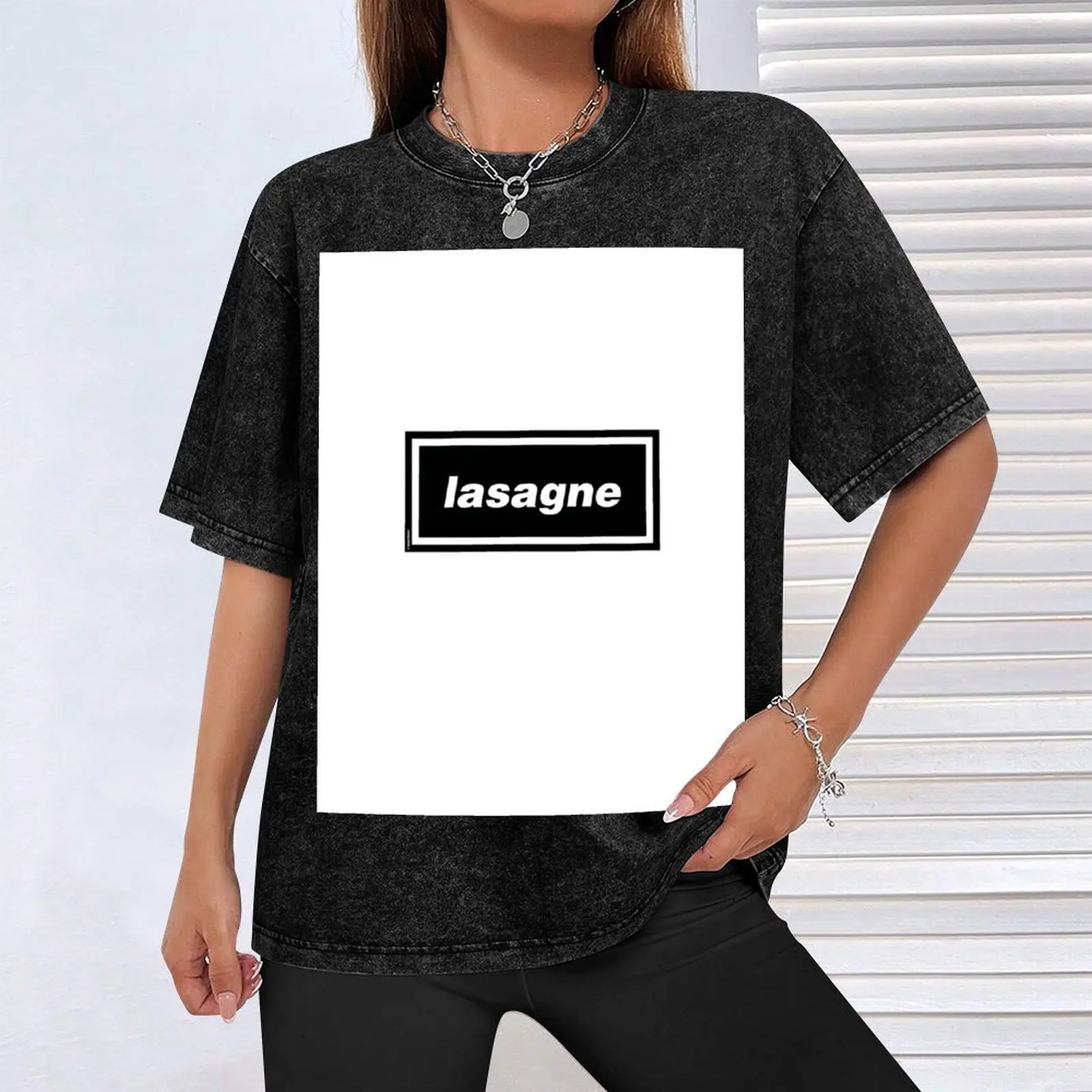 Lasagne - Oasis Gallagher 90s Band Artwork T-Shirt topping boys whites for a boy tshirts personalised mens graphic t-shirts