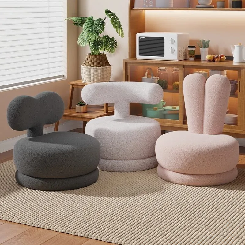 Cute Children's Sofas Chair Single Seat Mini Reading Leisure Backrest Rotatable Living Room Child Girl Pouf Infant Furniture