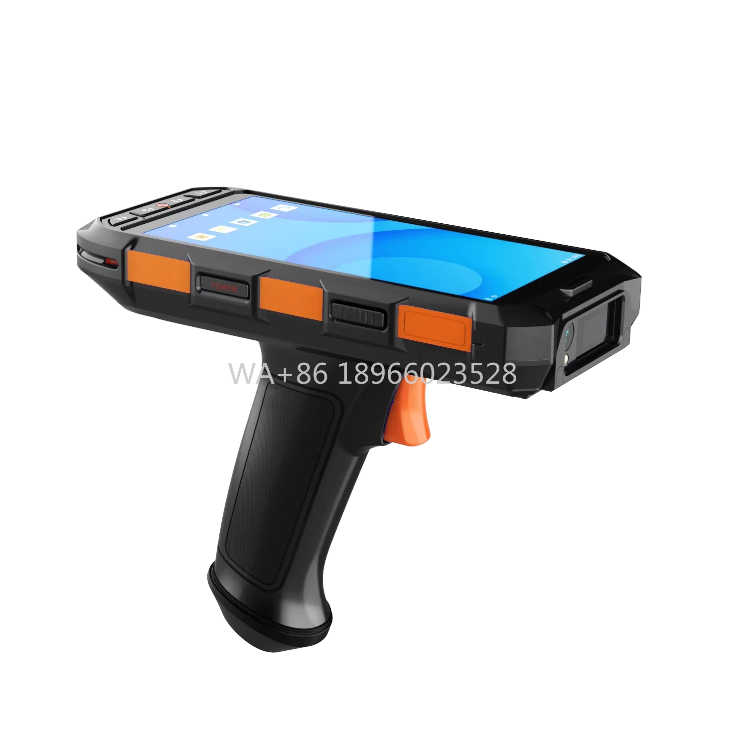 

Ручной промышленный RFID-считыватель Android, сверхвысокочастотный 860-960 МГц, карта контроля доступа, удаленный сканер, компьютер на ладони