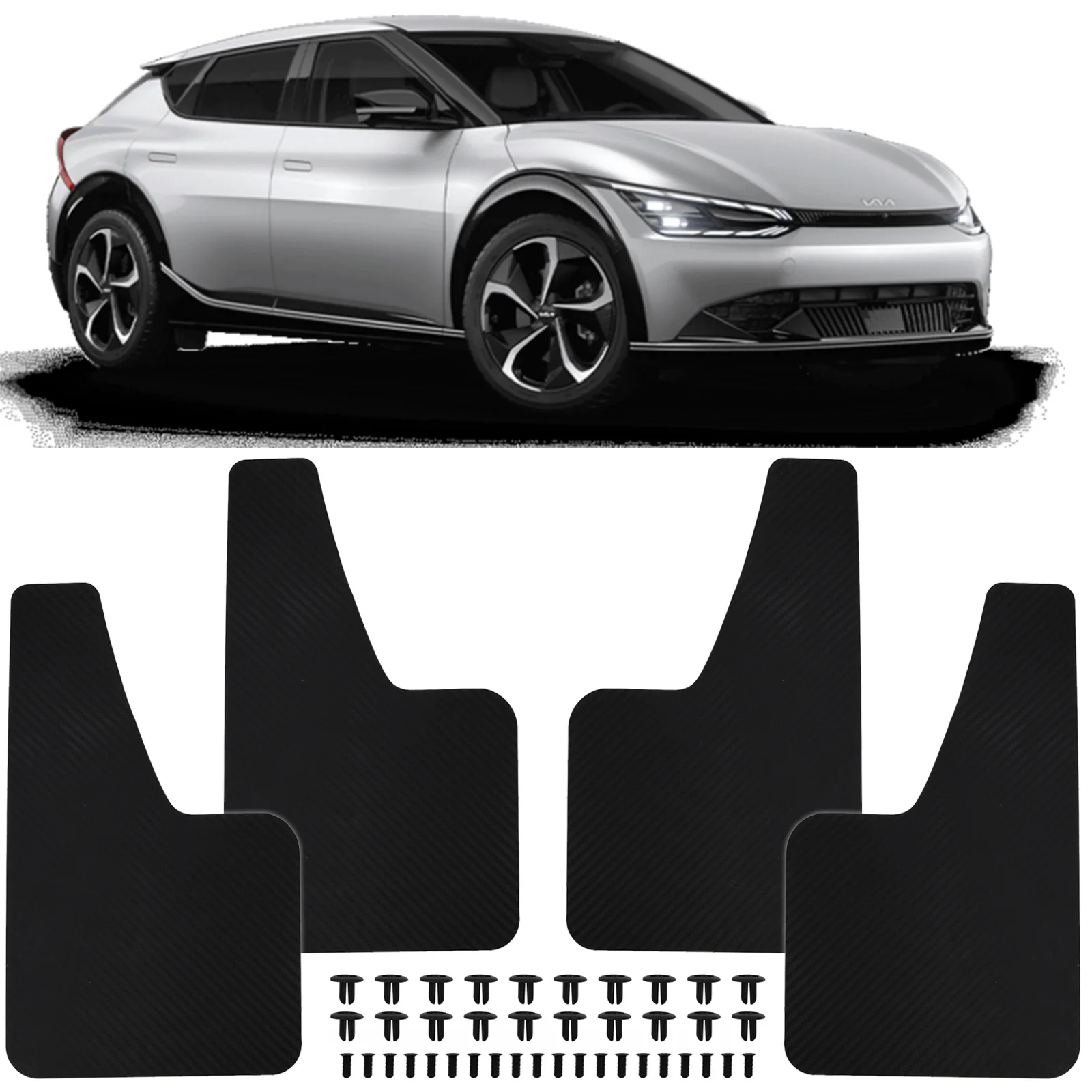 Mud Flaps Splash Guards For Kia EV6 GT EV7 Niro Soul Stinger GT-Line GT2 Seltos SP2 Rio Optima 2 Sportage Forte Cerato Stonic