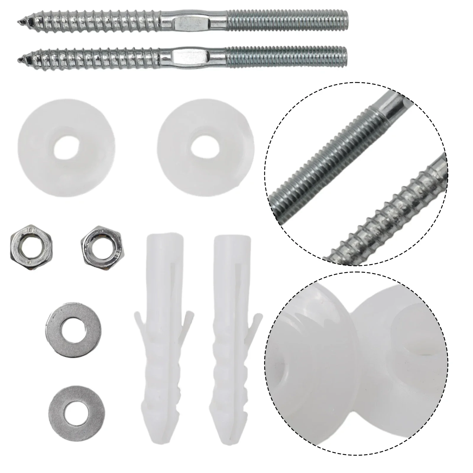 Basin Screw Accessories Expansion Zigong Wall-Mounted Washbasin Installation Fixing Screw Set Iron Home Improvement