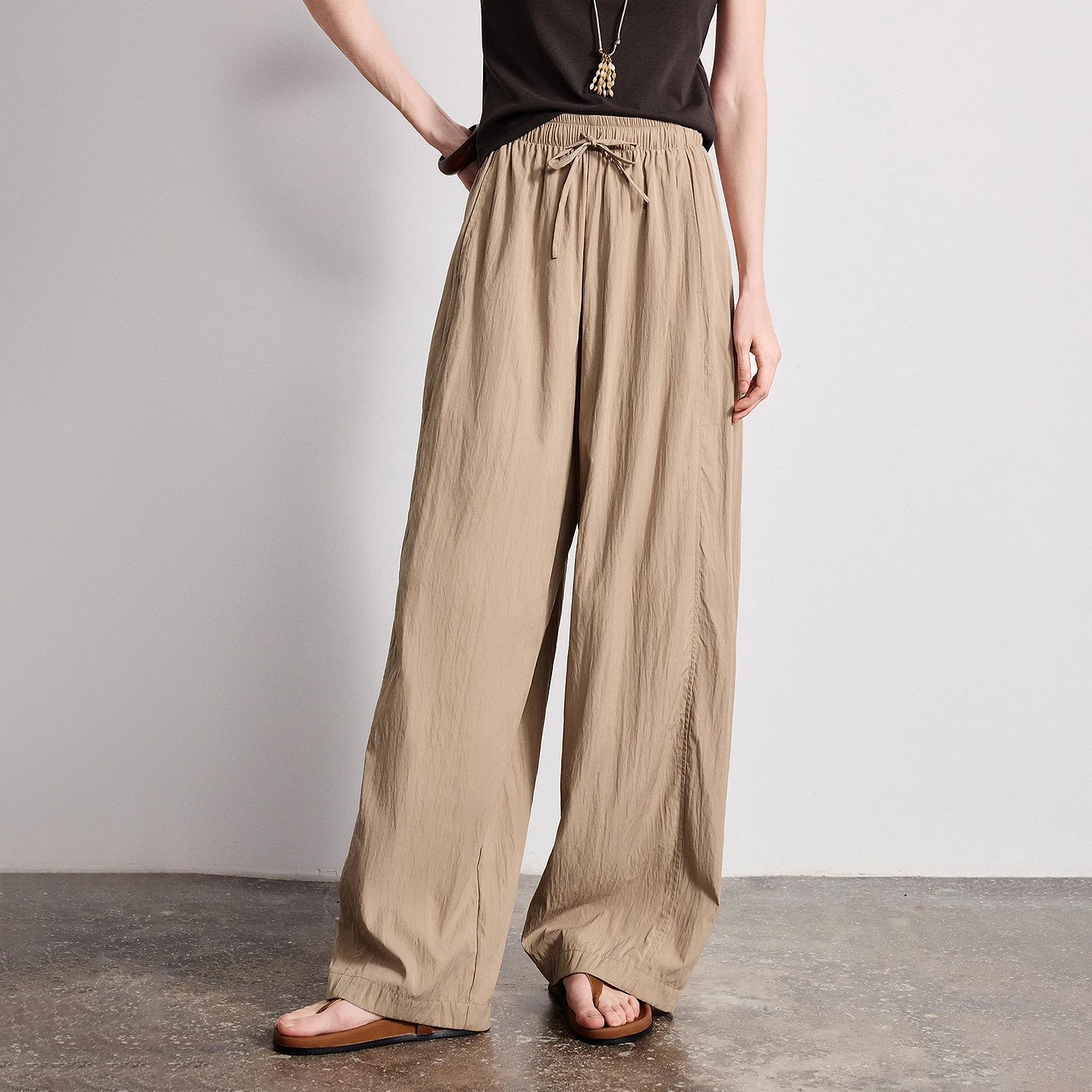 Women's Balloon Pants: Wrinkle-Resistant Wide-Leg Casual Trousers