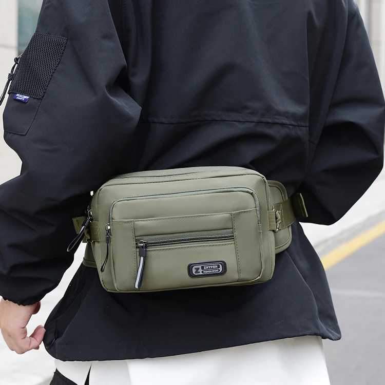 Herren-Hüfttasche, multifunktionales Werkzeugset, verschleißfeste Handytasche, Lauftasche, Freizeit-Outdoor-Sport-Hüfttasche, groß C – Detail 2