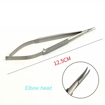 안과용 현미경 기구 1개, 원형 손잡이, 12.5cm 바늘 홀더, 손 홀더, 미용 플라스틱 바늘, 눈꺼풀 도구 10 best sales 안과 - №9