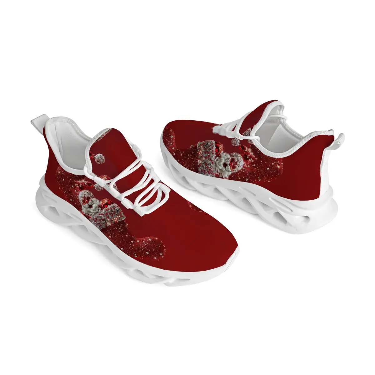 

YRZL Men's Sneakers Christmas for Men Lightweight Slip On Walking Shoes Comfortable Training Anti Slip Casual Outdoor Sneakers