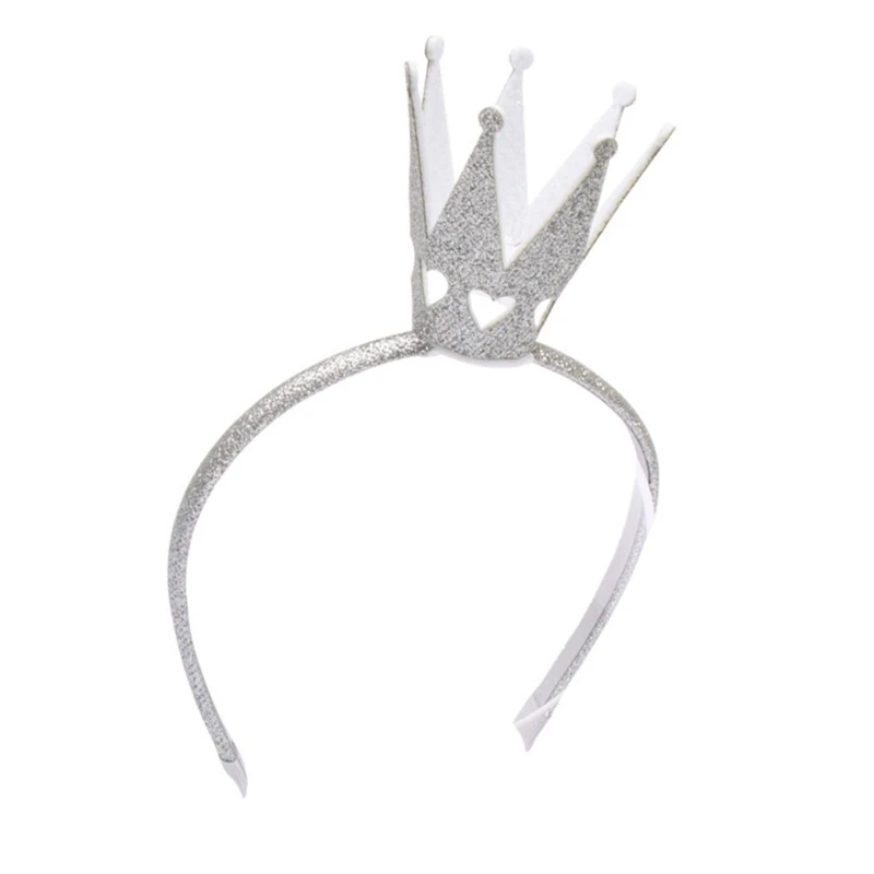 Sparkling Tiaras Headband for Party Soft Padded Hairhoop Hair Accessory for Parties and Birthday Festival Hairband