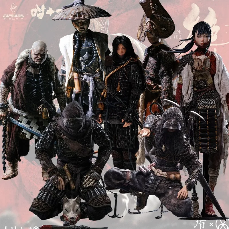 JPT Design POP COSTUME Wanxiangsenluo Knell/Kari/Reaper/Silent Hound/Woolet Moth/Honda Tadakatsu 1/6 Soldier Collection Model