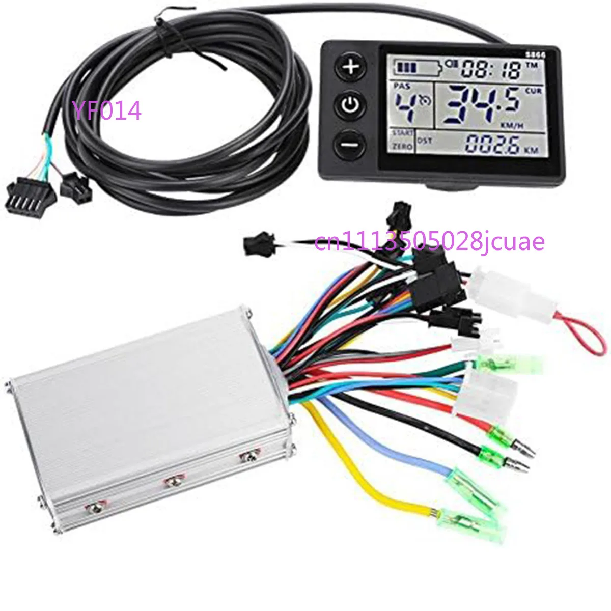 Intelligent Brushless Motor Controller 24V 36V 48V Waterproof LCD Display Panel Electric Scooter Controller