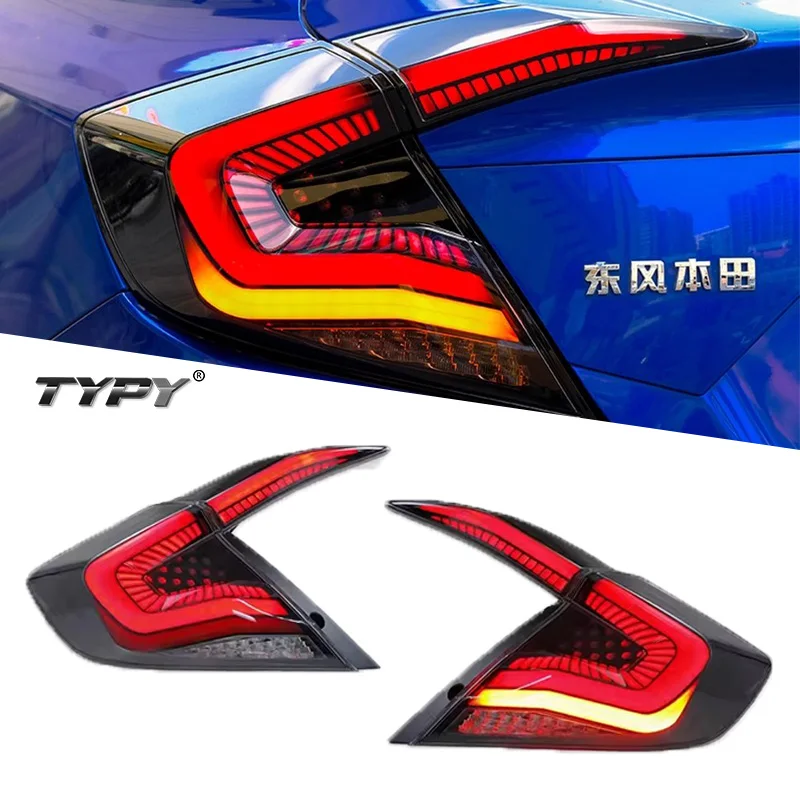

LED Tail Light Module Upgrade DRL Dynamic Flow Steering Car Reverse LightFor Honda Civic 10th gen 2016-2020