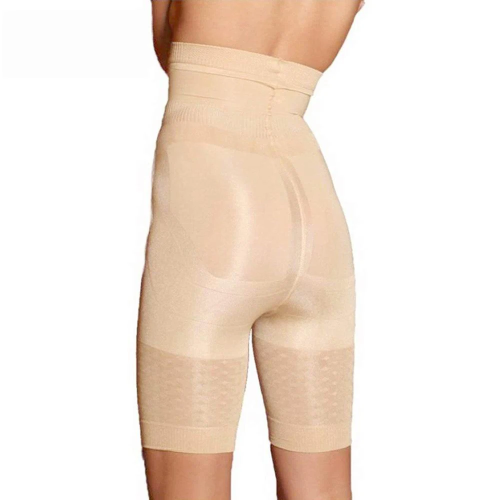 Women Tummy Control Shorts High Waist Slimming Shapewear Abdomen Belly Flat Body Shaper Leg Thigh Trimmer Compression Leggings view 3