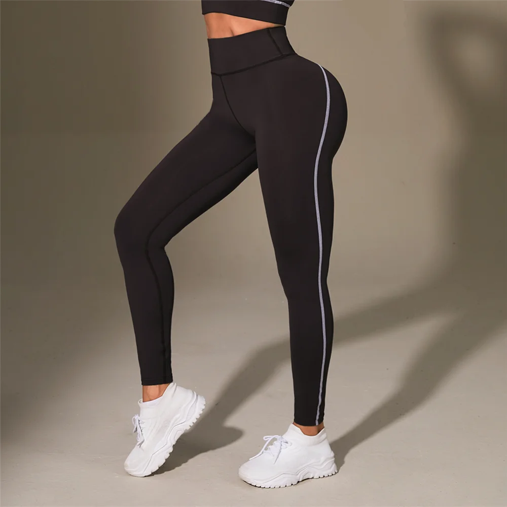 Women Gym Yoga Butt Lifting Leggings High Waist Quick Dry Sports Pants With Elastic Waistband Exercise Trousers Workout Leggings