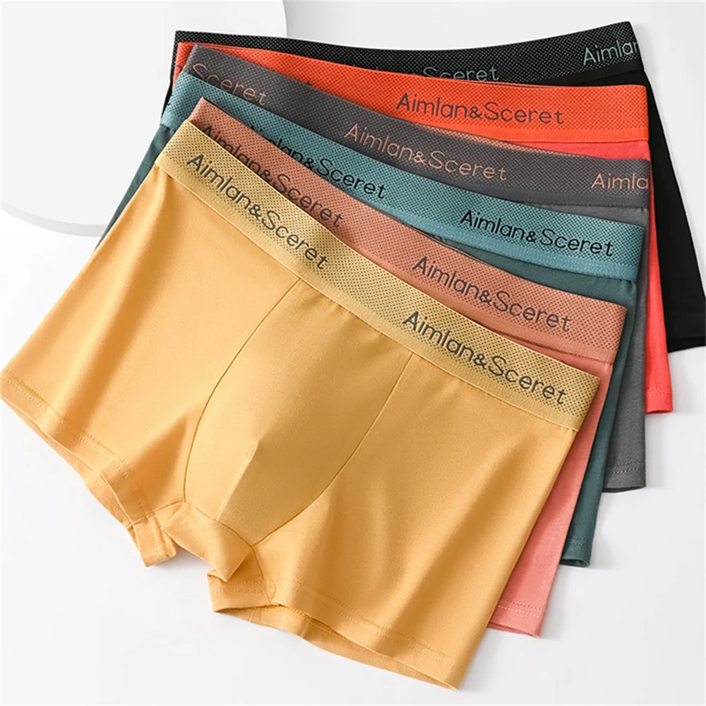 Men Boxers Shorts Men Underwear Panties Breathable Male Underpants Solid Underpants Comfortable Underwear Of Men