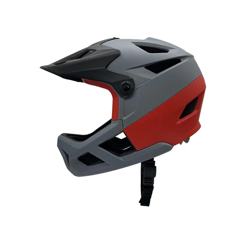 Imagen 2 del producto Casco de bicicleta de montaña de cara completa para hombres y mujeres, casco de bicicleta de carretera, visera ajustable ligera y puerto de gafas, casco de bicicleta de 55-59CM