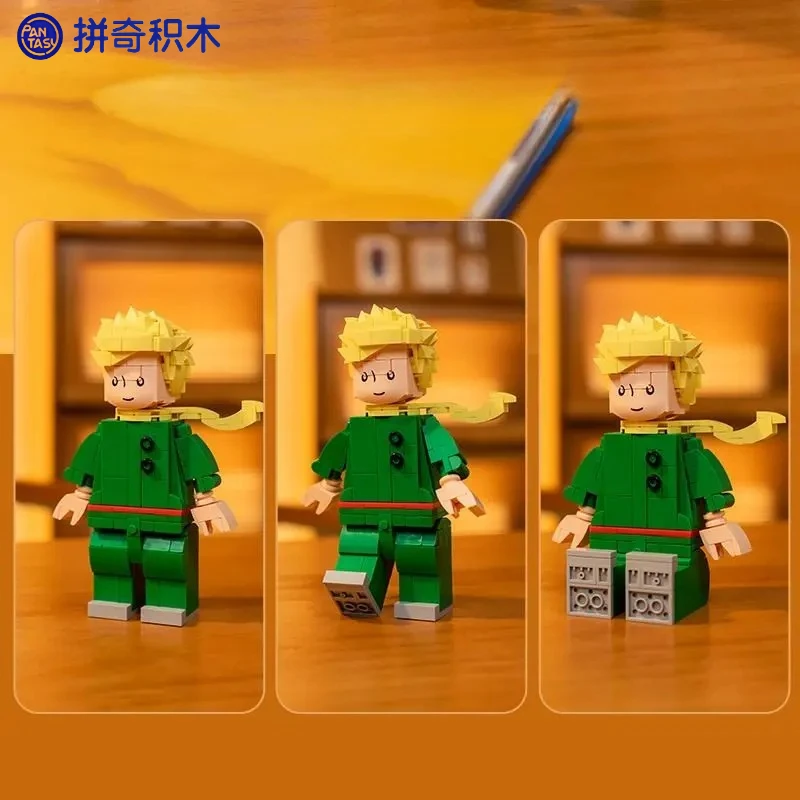 Blocs de construction le petit Prince, figurines de modélisation classiques pour enfants, jouets éducatifs assemblés, modèle d'ornements, cadeau de vacances