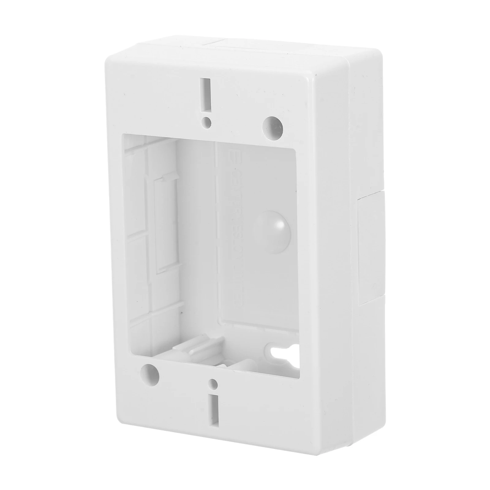 

Junction Surface Single Gang Electrical Shallow Wall Mount American Design White ABS Flush Terminal Outdoor Indoor Use Socket