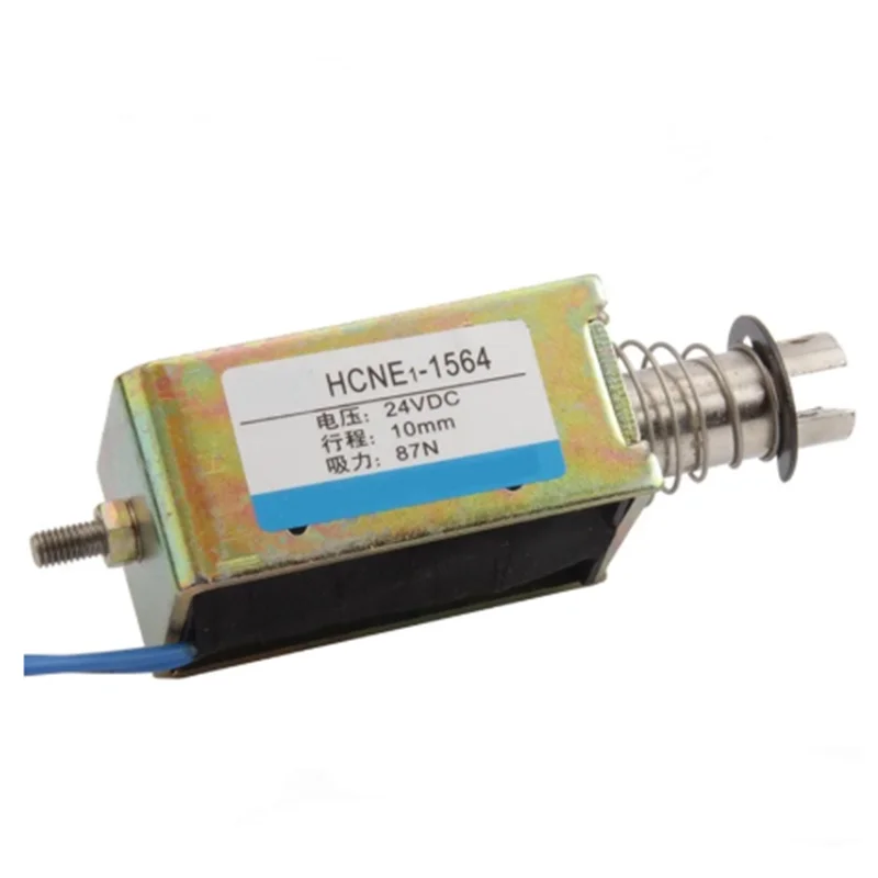 

12V/24V Pull Hold/Release 10mm Stroke 8.7Kg Force Electromagnet Solenoid Actuator HCNE1-1564