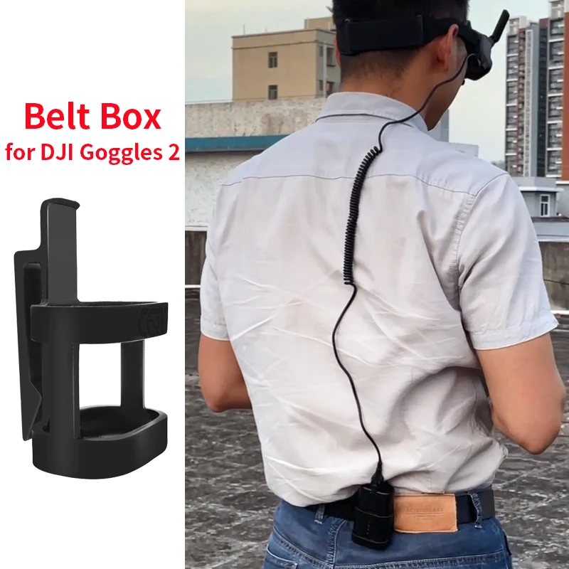 For DJI Goggles 2 Glasses Battery Pants Belt Fixing Box Hook Pocket Edge Anti Slip Buckle Good Heat Dissipation for DJI AVATA