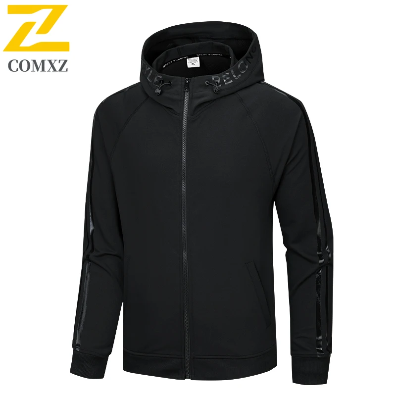 

Large Men's Casual Jacket Spring and Autumn Fashionable Print Windproof Breathable Hooded Jacket Outdoor Camping Hiking Jacket