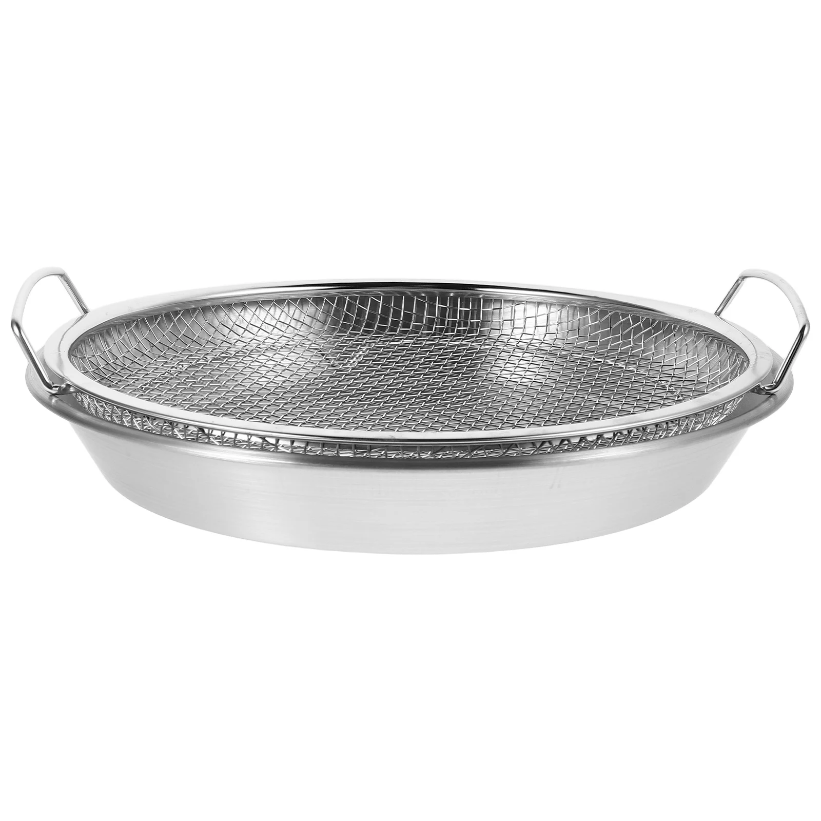 

Stainless Steel Oil Drain Rack Kitchen Food Strainer Mesh Basket Efficient Oil Filtering For Fried Food Large Capacity Drainage