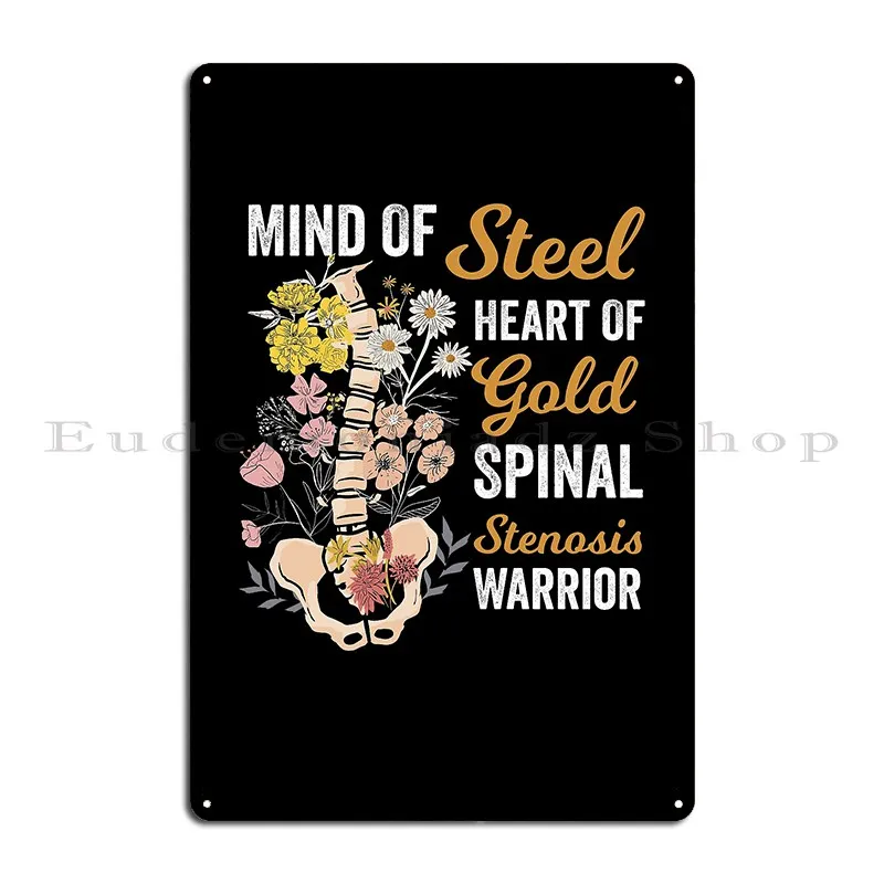 Spinal Stenosis Strength And Resilience Metal Plaque Cinema Kitchen Customized Personalized Funny Tin Sign Poster