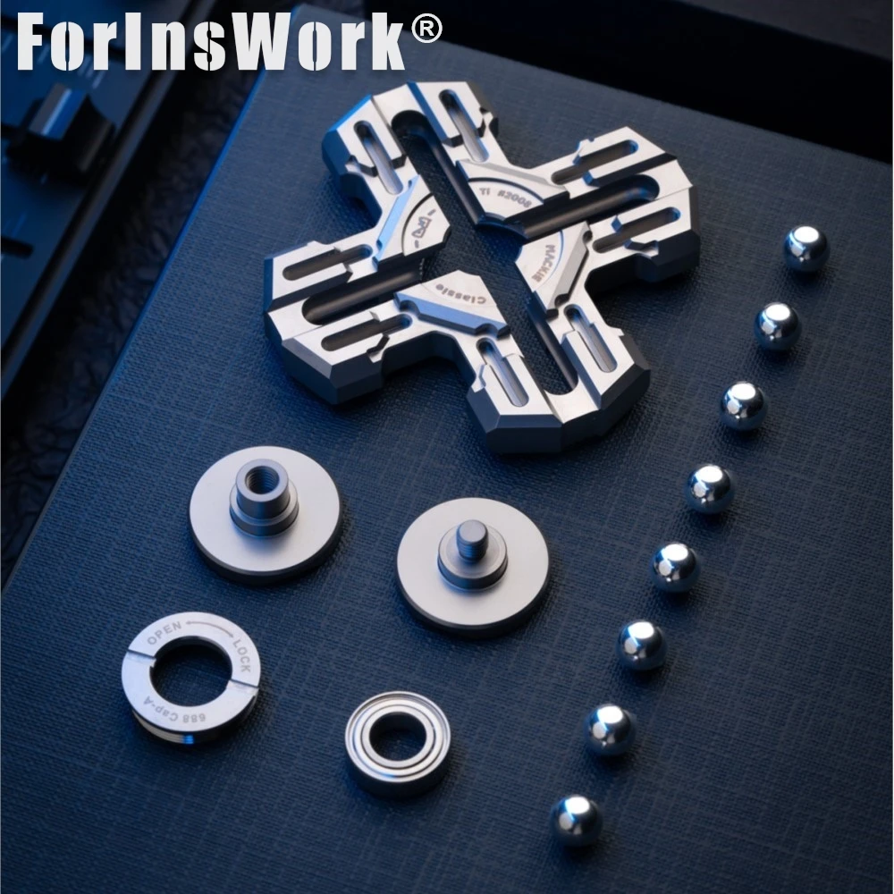 MACKIE クラシック厚いスタイルパラディンフィジェットスピナースピナーメタリコスハンドスピナーストレスおもちゃデスクガジェット