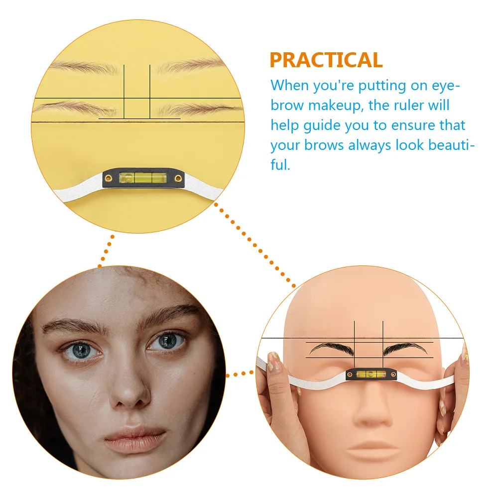 

1Set Eyebrow Positioning Ruler Aluminum Alloy Eyebrow Shaping Tool for Precise Brow Mapping Lightweight Portable Measuring