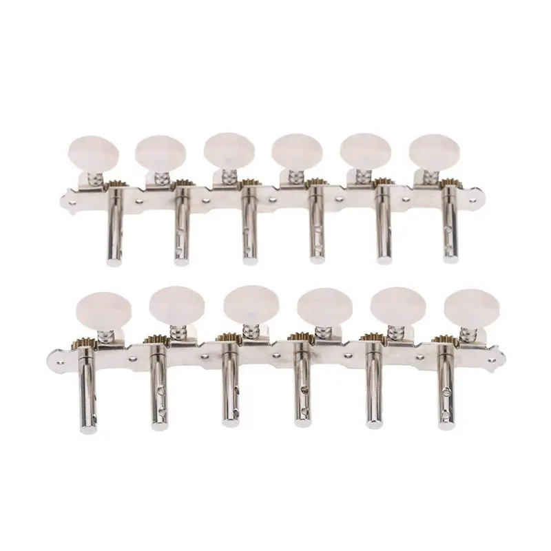 6R6L 12 String Acoustic Guitar Tuning Key Peg Tuner Machine Head String Tuner Button