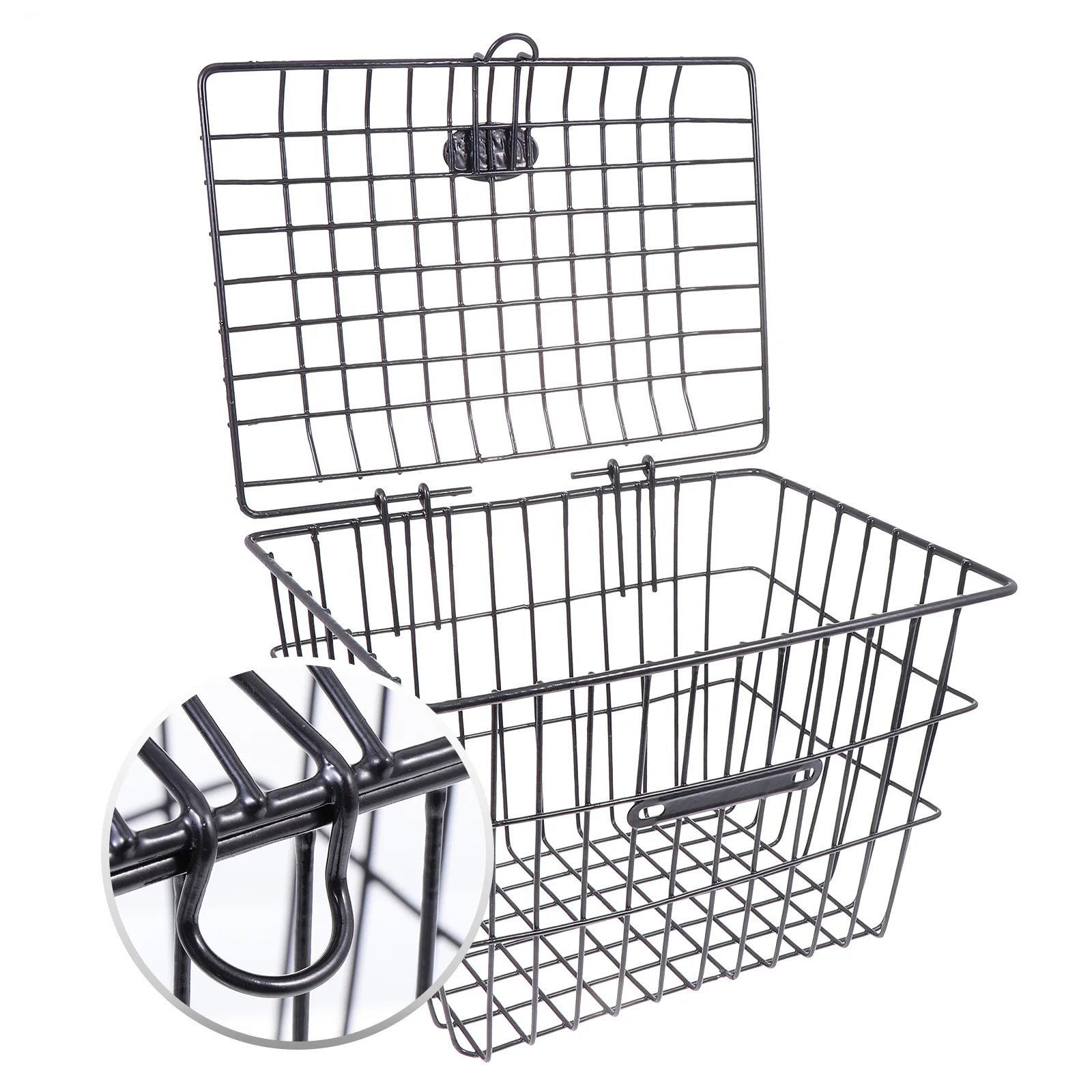 Back Basket Bikes Bikes Bike Rear Seat Basket Wire Shelving Accessories Basket Multipurpose Bike Storage