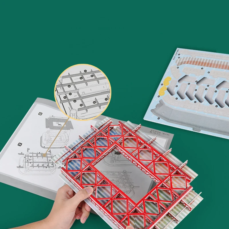 1PC fani zabawki urodzinowe prezenty miniaturowe boisko do piłki nożnej 3D układanka do samodzielnego złożenia światowej sławy modele stadionów mecz piłki nożnej zabawki peryferyjne