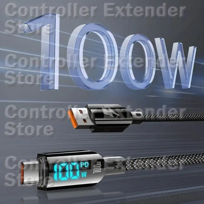 N84B USB C Extension Cable Type C Braided Cable Type C Male to Male Data Cord 480Mbps